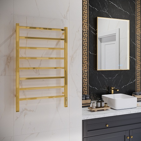 Ватикан П8 500х850 Электро Полотенцесушитель TERMINUS Золото Киров - фото 3