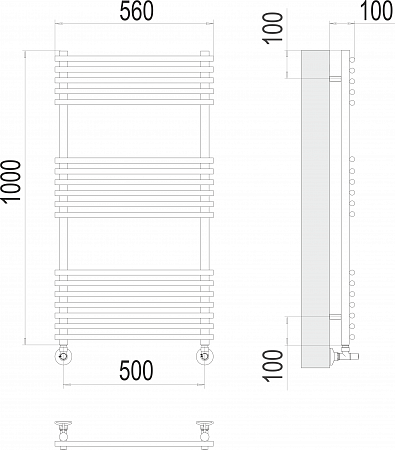 Ватра П18 500х1000 Полотенцесушитель  TERMINUS Киров - фото 3